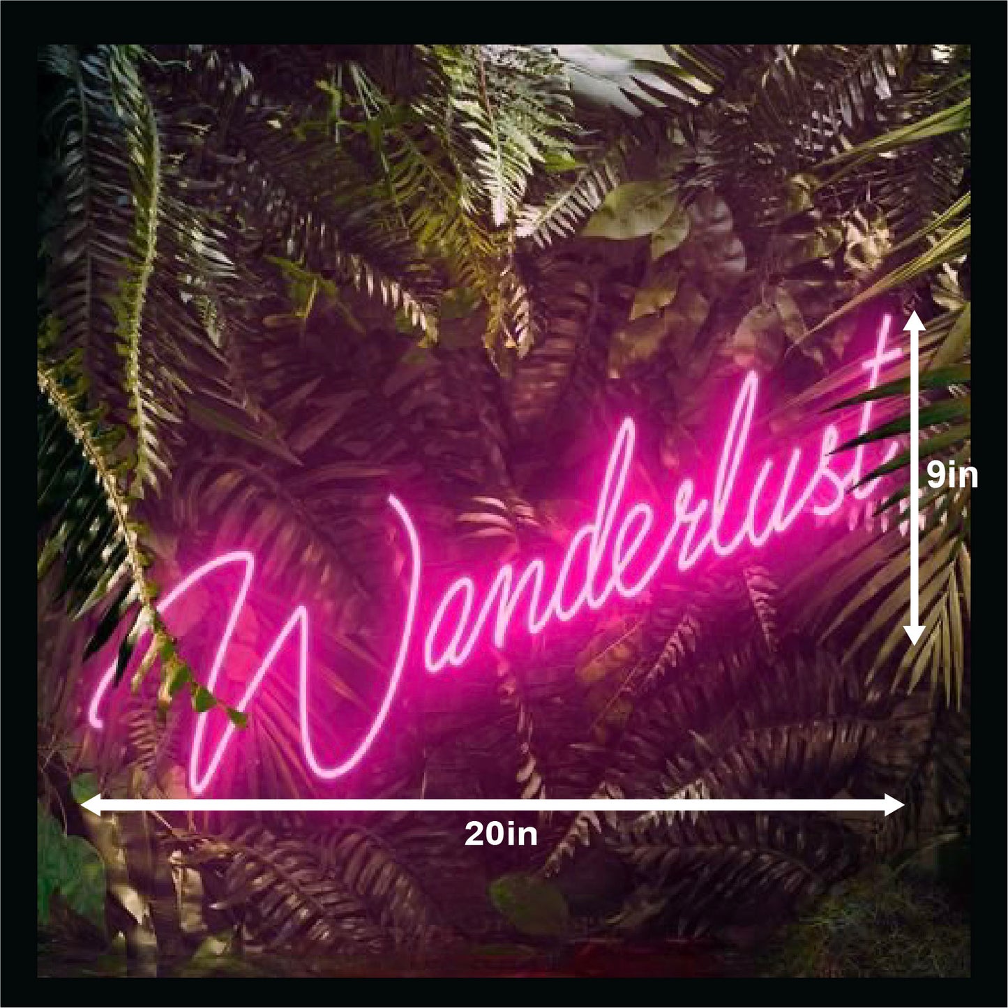 Wanderlust neon sign 