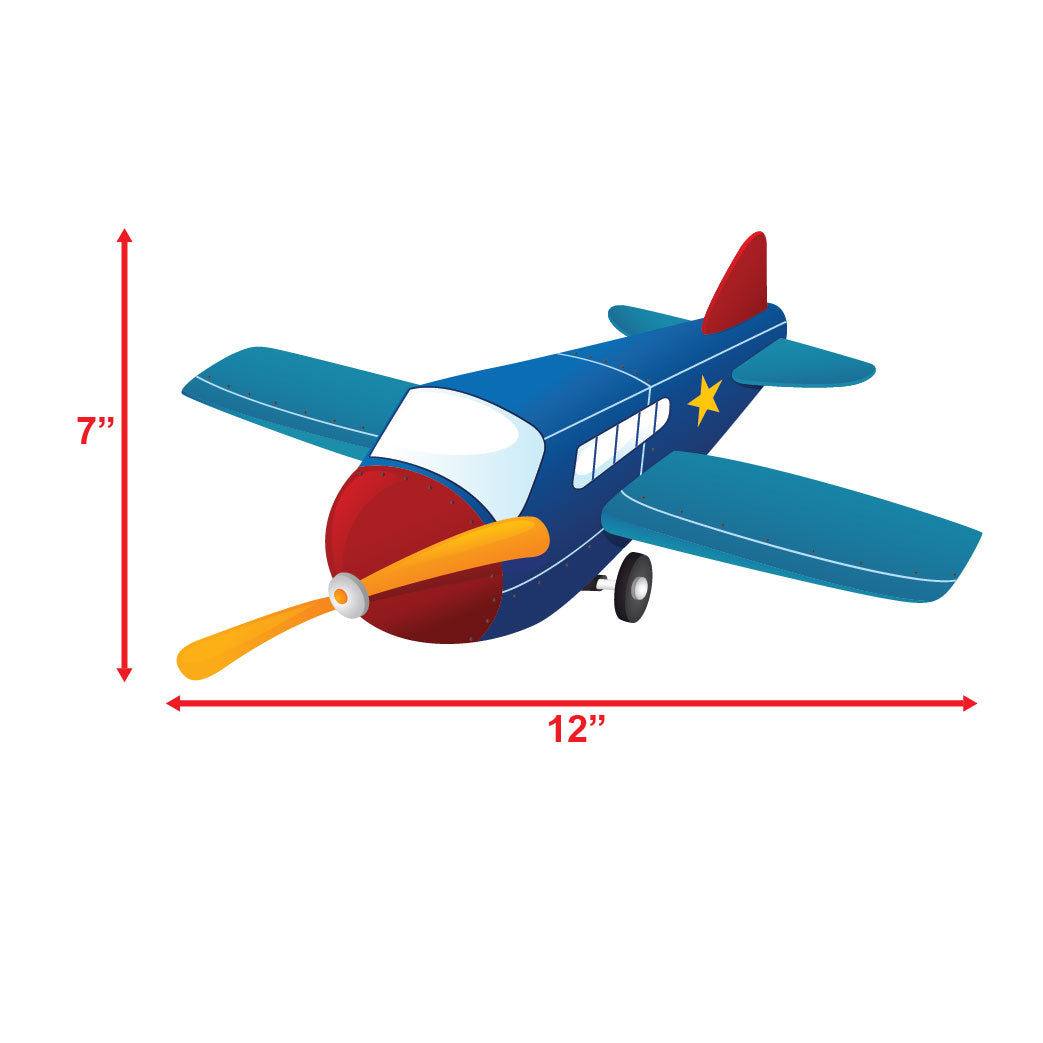 Aeroplane Theme Sunboard Cutouts Set Of 6
