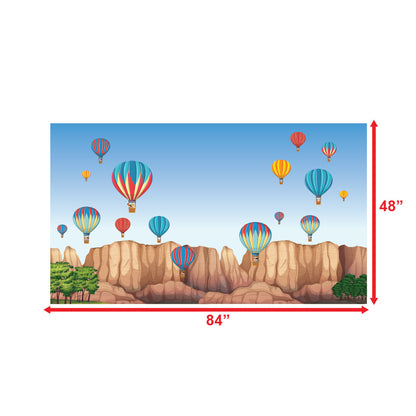 hot air balloon birthday backdrop