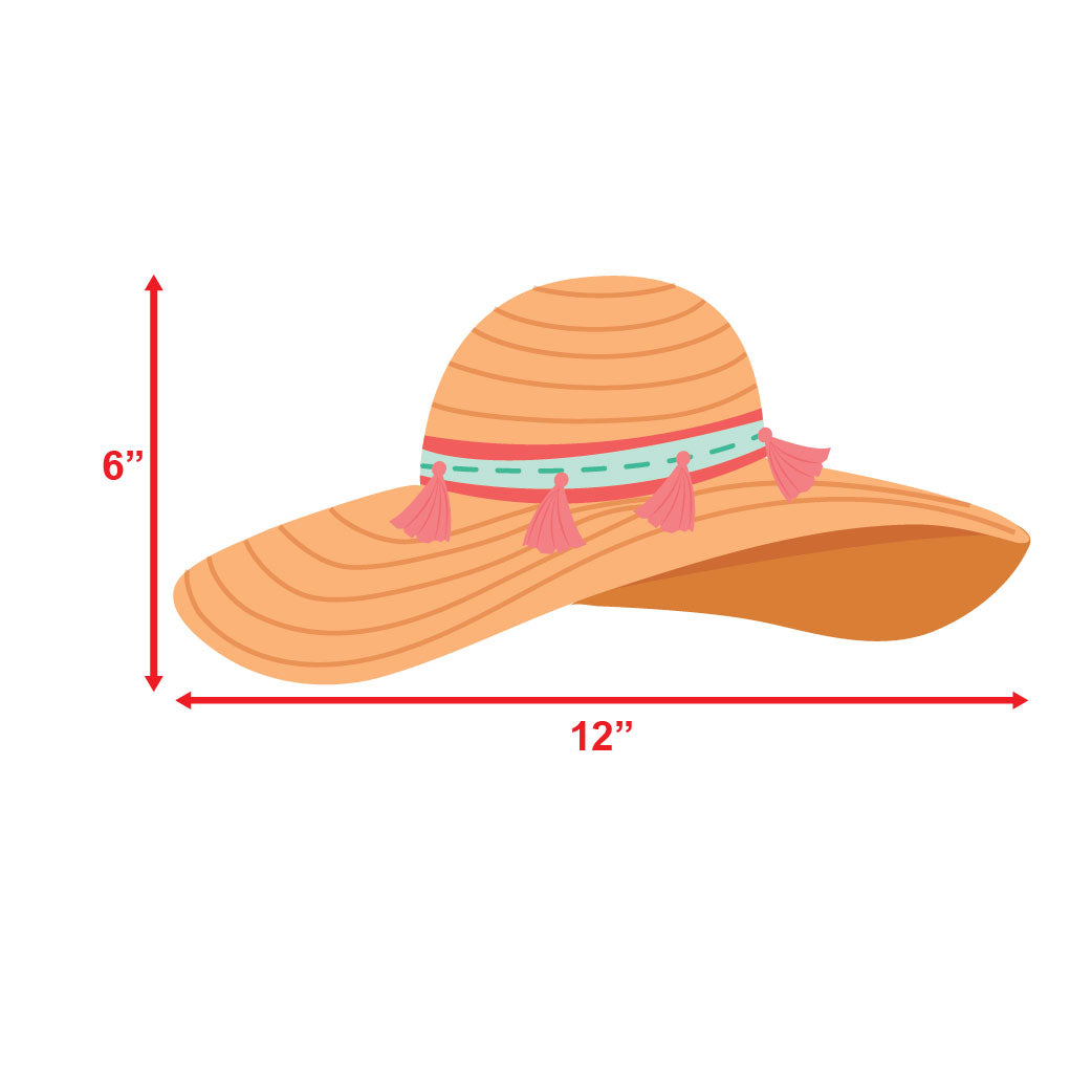 beach hat sunboard cutouts