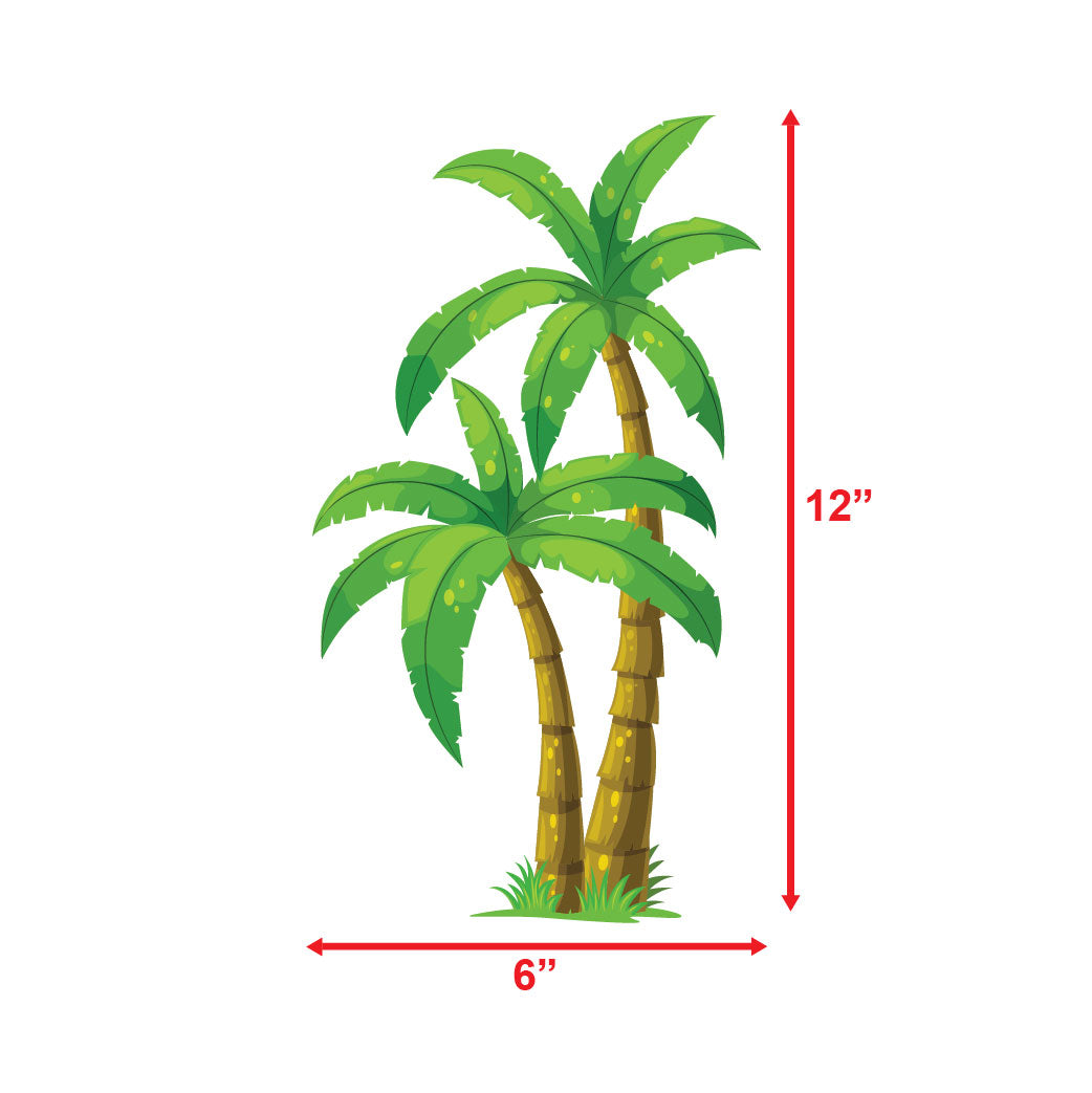 beach coconut tree sunboard cutouts