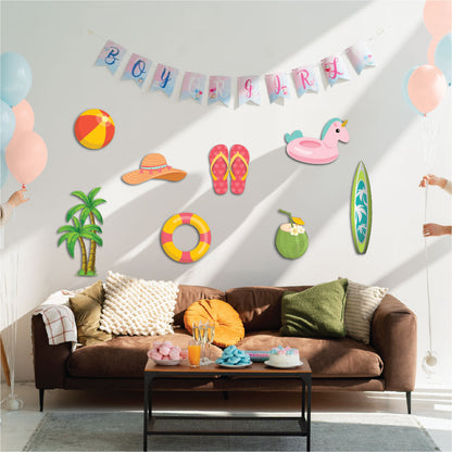 beach theme sunboard cutouts