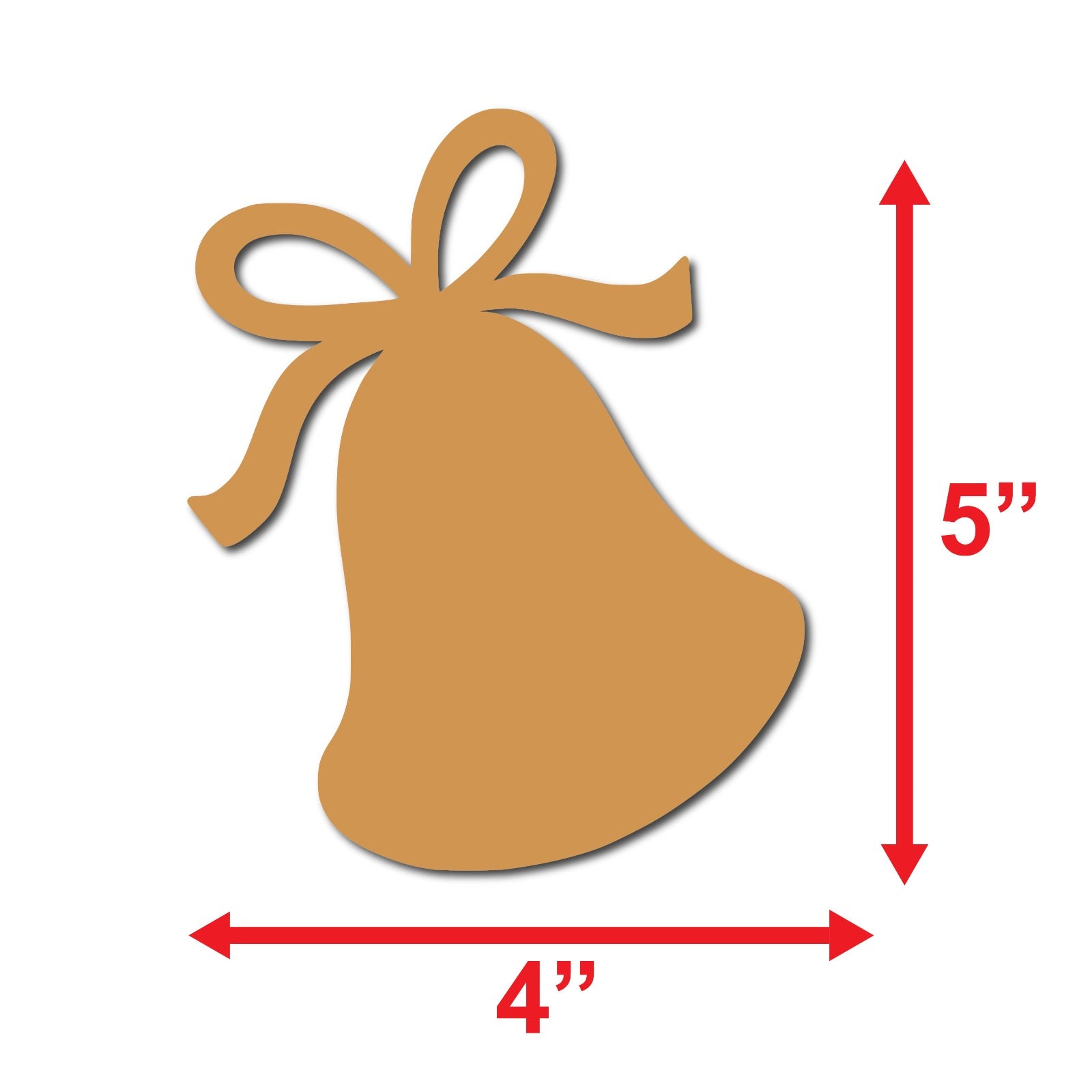 Christmas bell-shaped cutouts