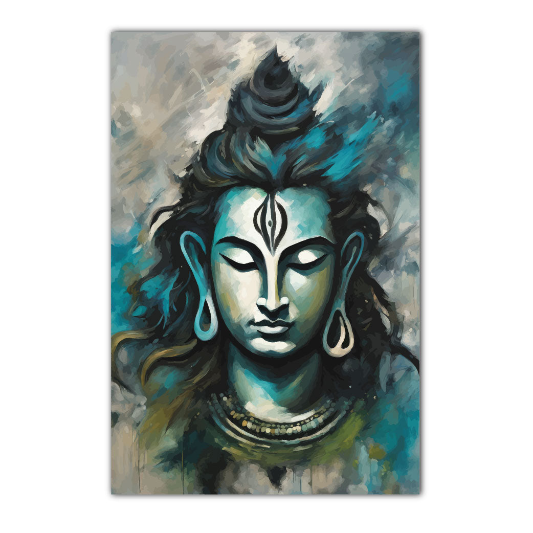 Mahadev Design Canvas Printed Painting Set Of 3