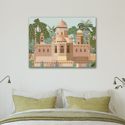 Mughal Palace Canvas Printed Painting