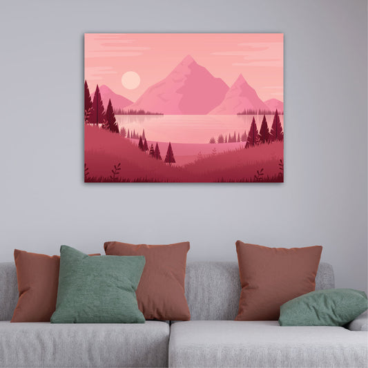 Awestruck Scenic View Canvas Printed Painting