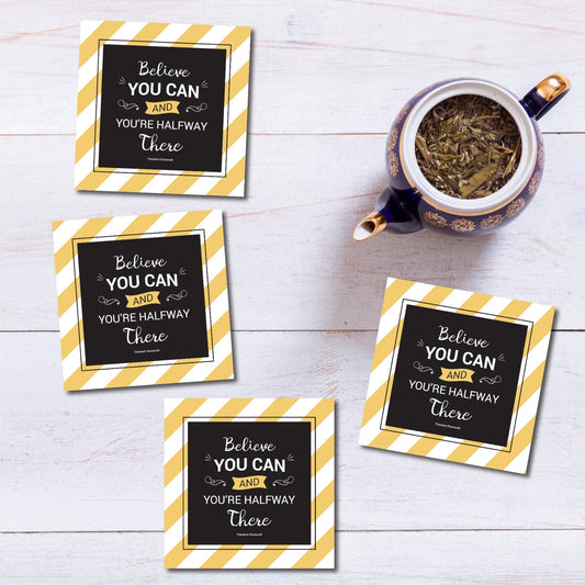 motivational quote coasters