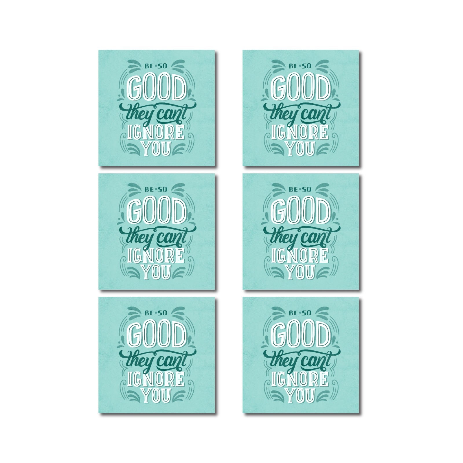 positive quote coasters