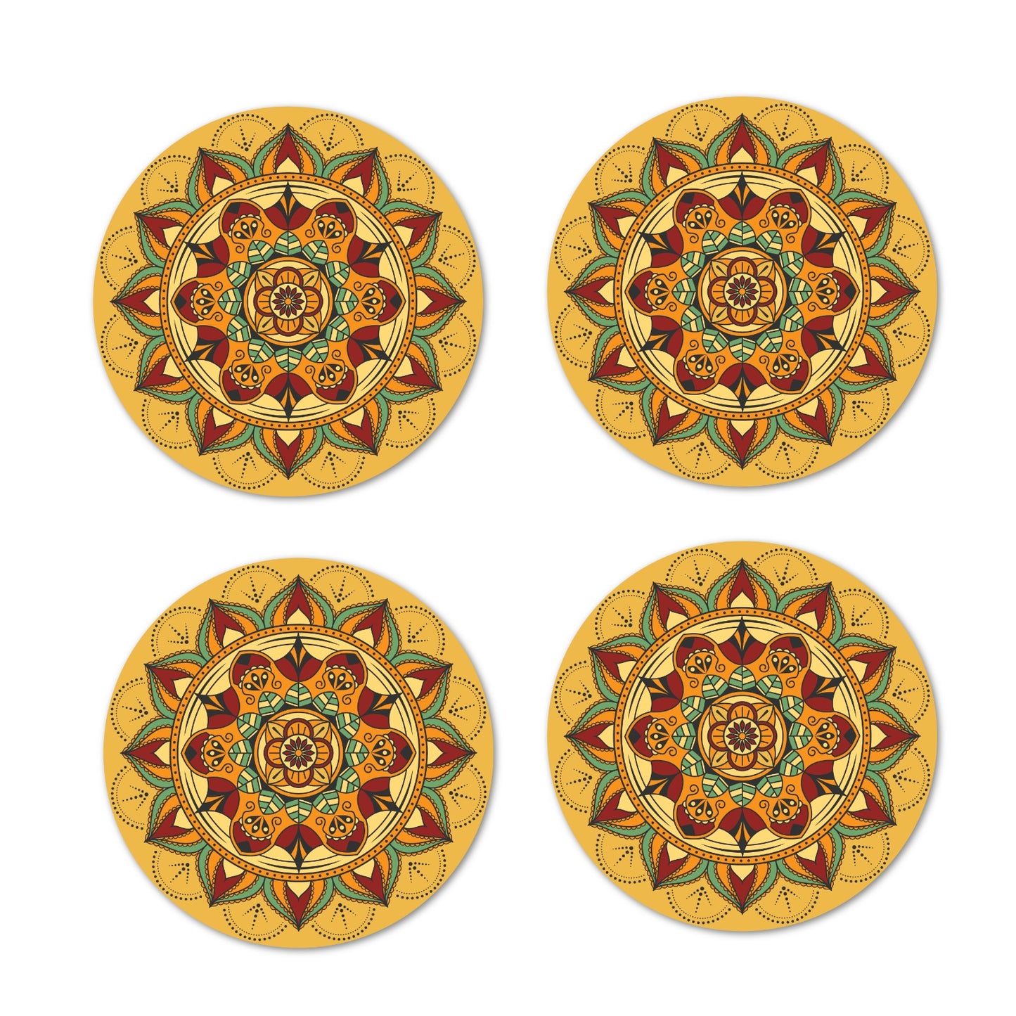 flower print coaster