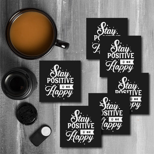 Positive vibe coasters