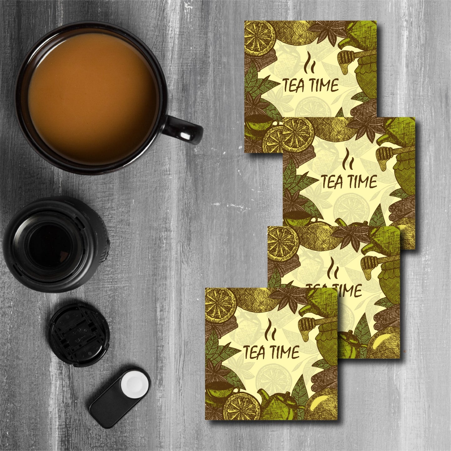 Tea-time coasters