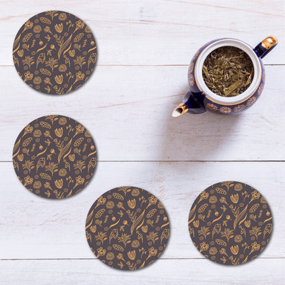  floral design coasters