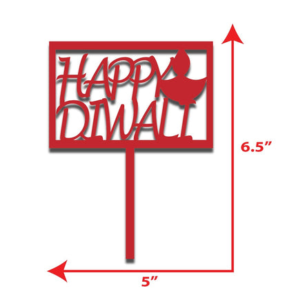 Happy Diwali cake topper