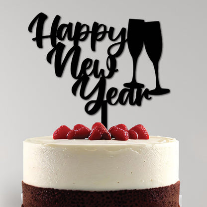 Happy New Year cake topper