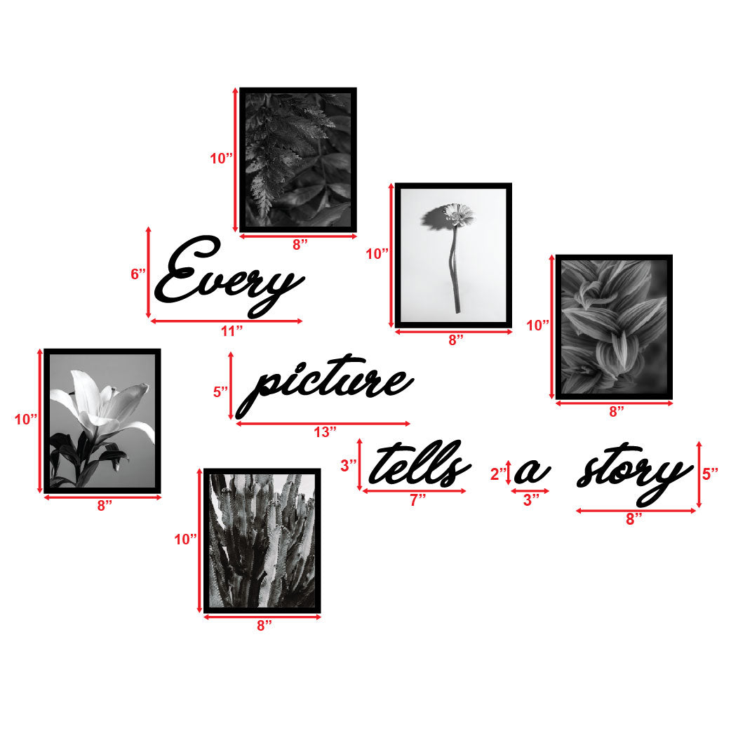 Every Picture Tells A Story Photo Frames With A Set Of 10 Elements