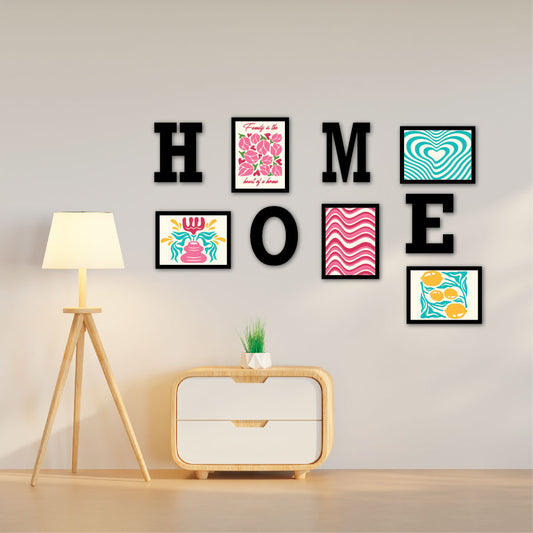 HOME Photo Frames With A Set Of 9 Elements