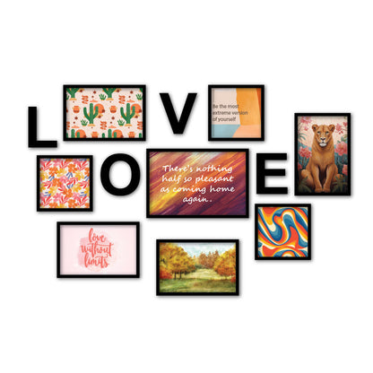 LOVE Photo Frames With A Set Of 12 Elements