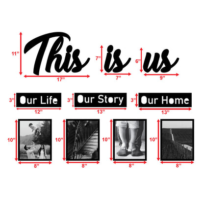 This Is Us Photo Frames With A Set Of 10 Elements