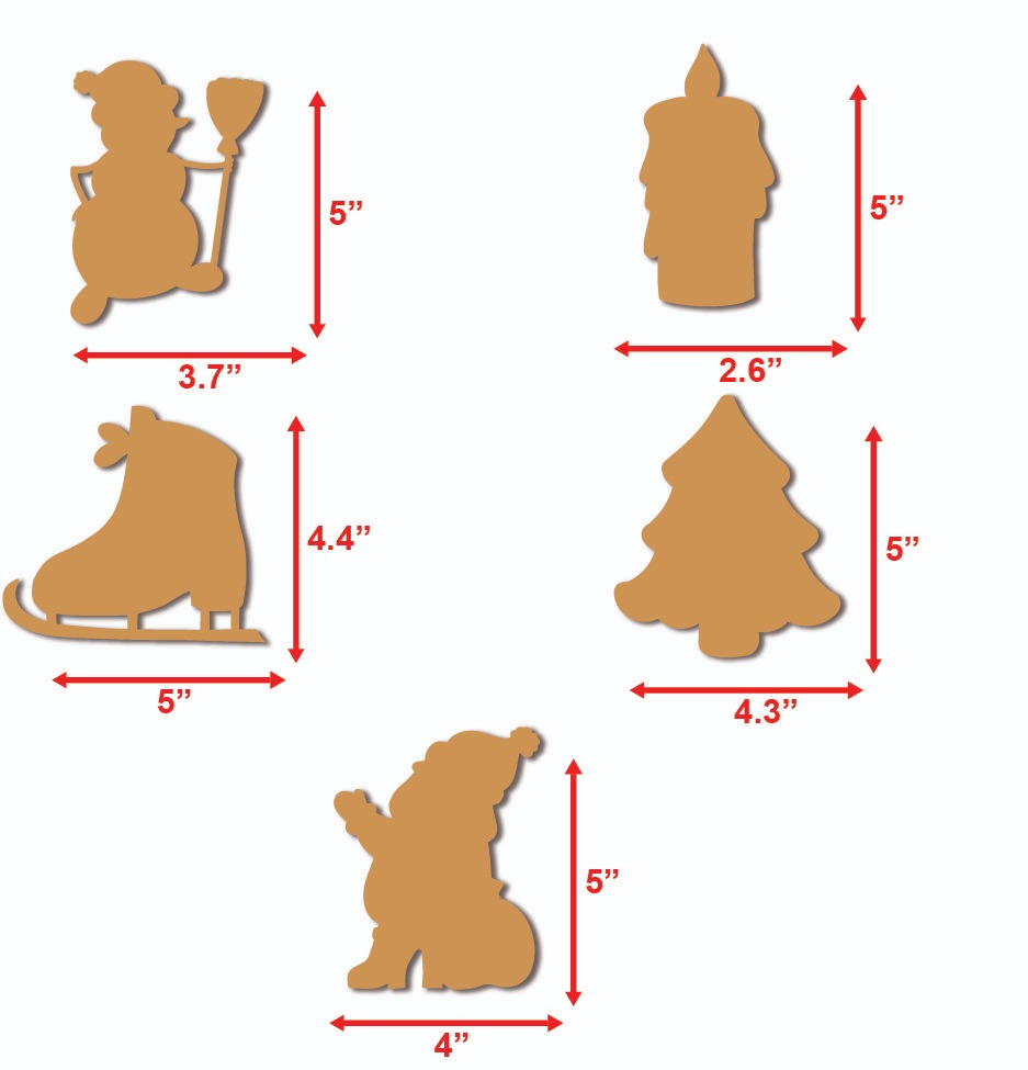 Christmas MDF cutouts