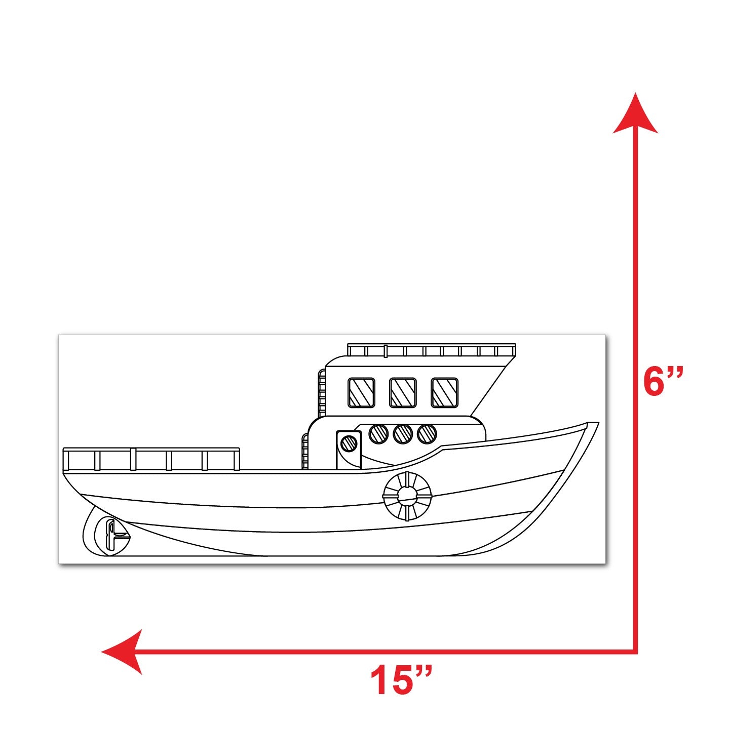 Ship Sketch DIY Pre-marked Canvas Base