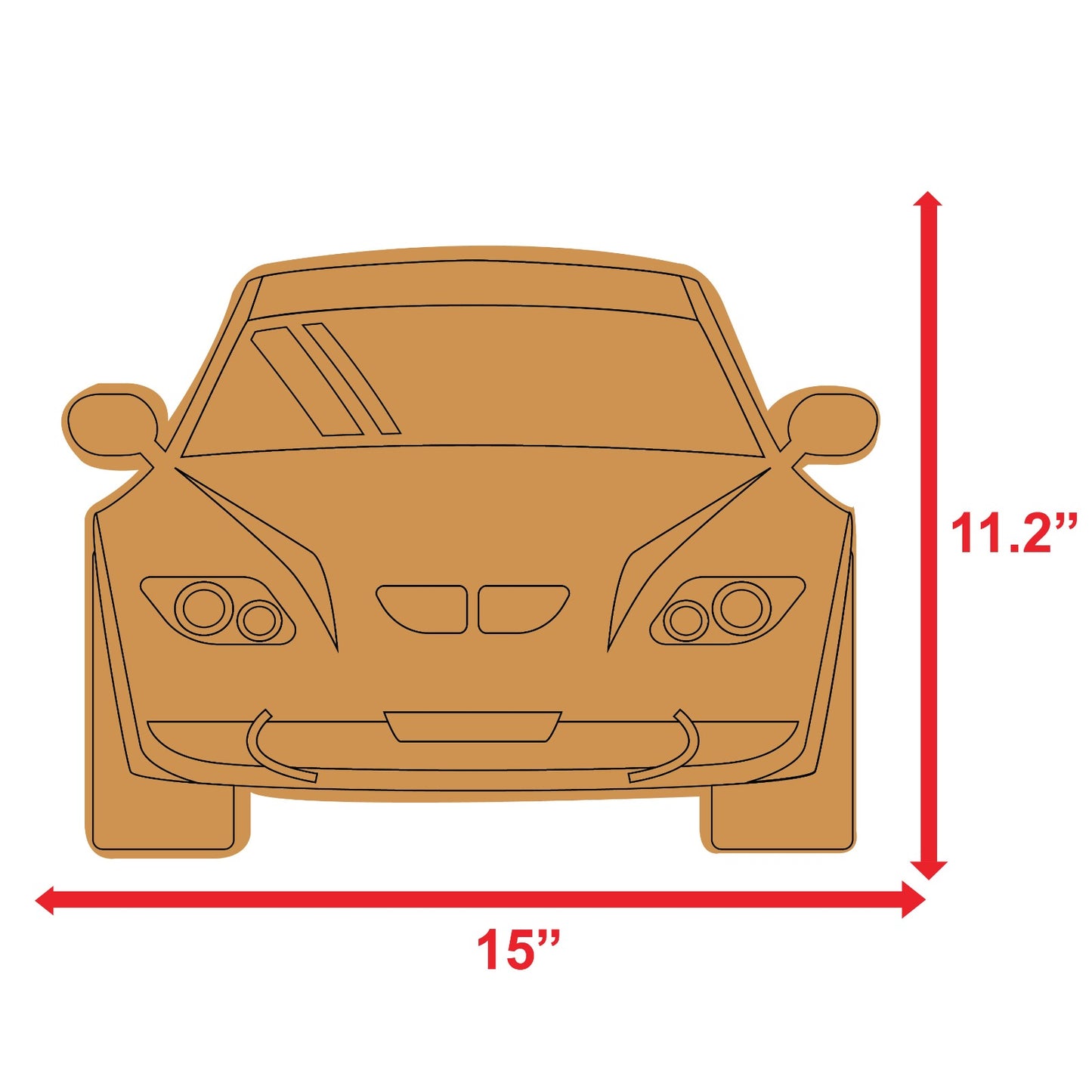  car pre-marked cutouts