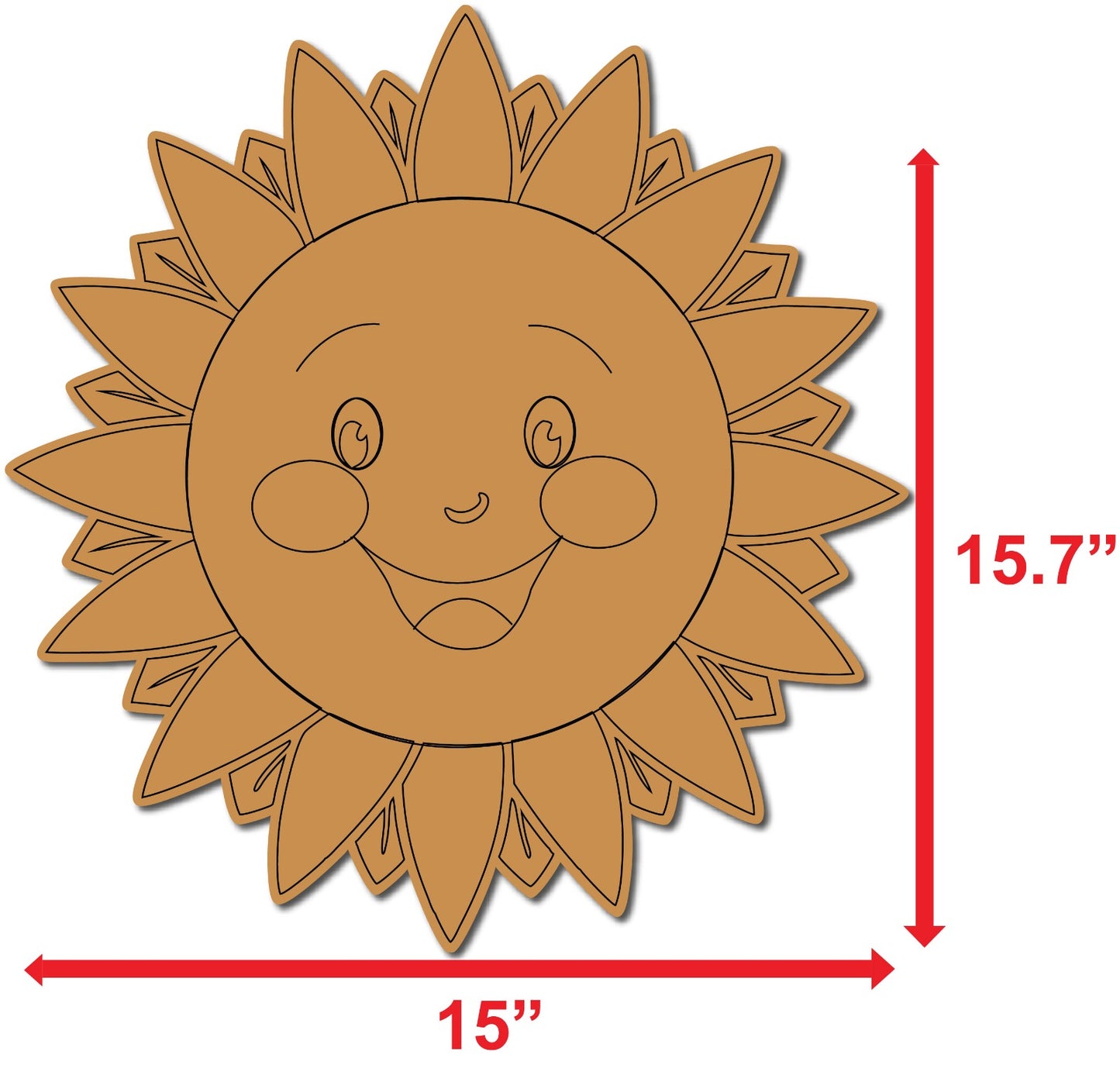 sunflower pre-marked cutouts