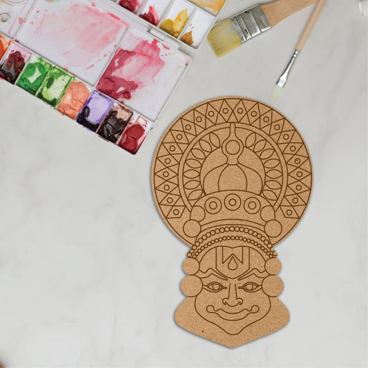 Bharatanatyam Dance Form Pre-Marked DIY MDF Base