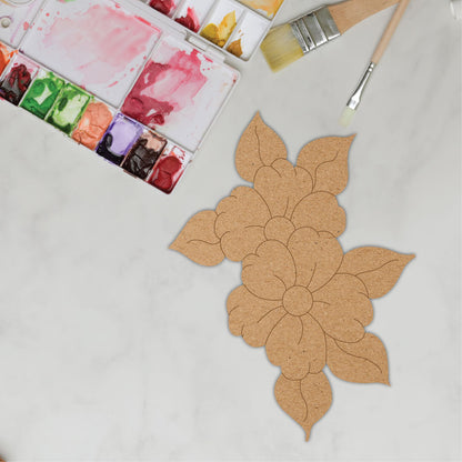 Flower Pattern Pre-Marked DIY MDF Base