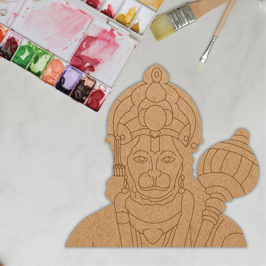 Lord Hanuman Pre-Marked DIY MDF Base