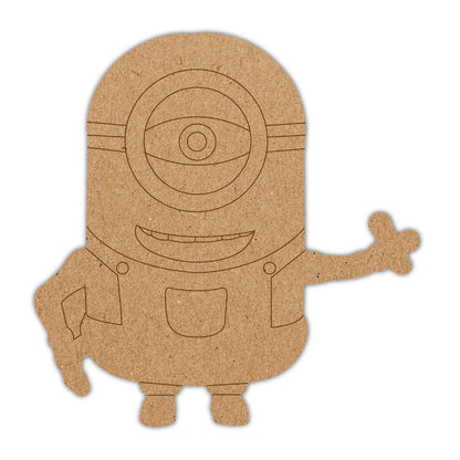 DIY Pre-marked Minion On MDF 3mm Thick For Painting, Art & Craft