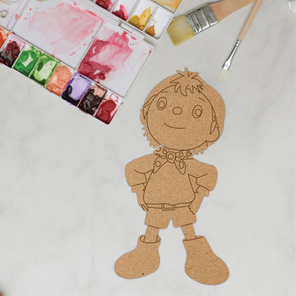 DIY Pre-marked Noddy On MDF 3mm Thick For Painting, Art & Craft