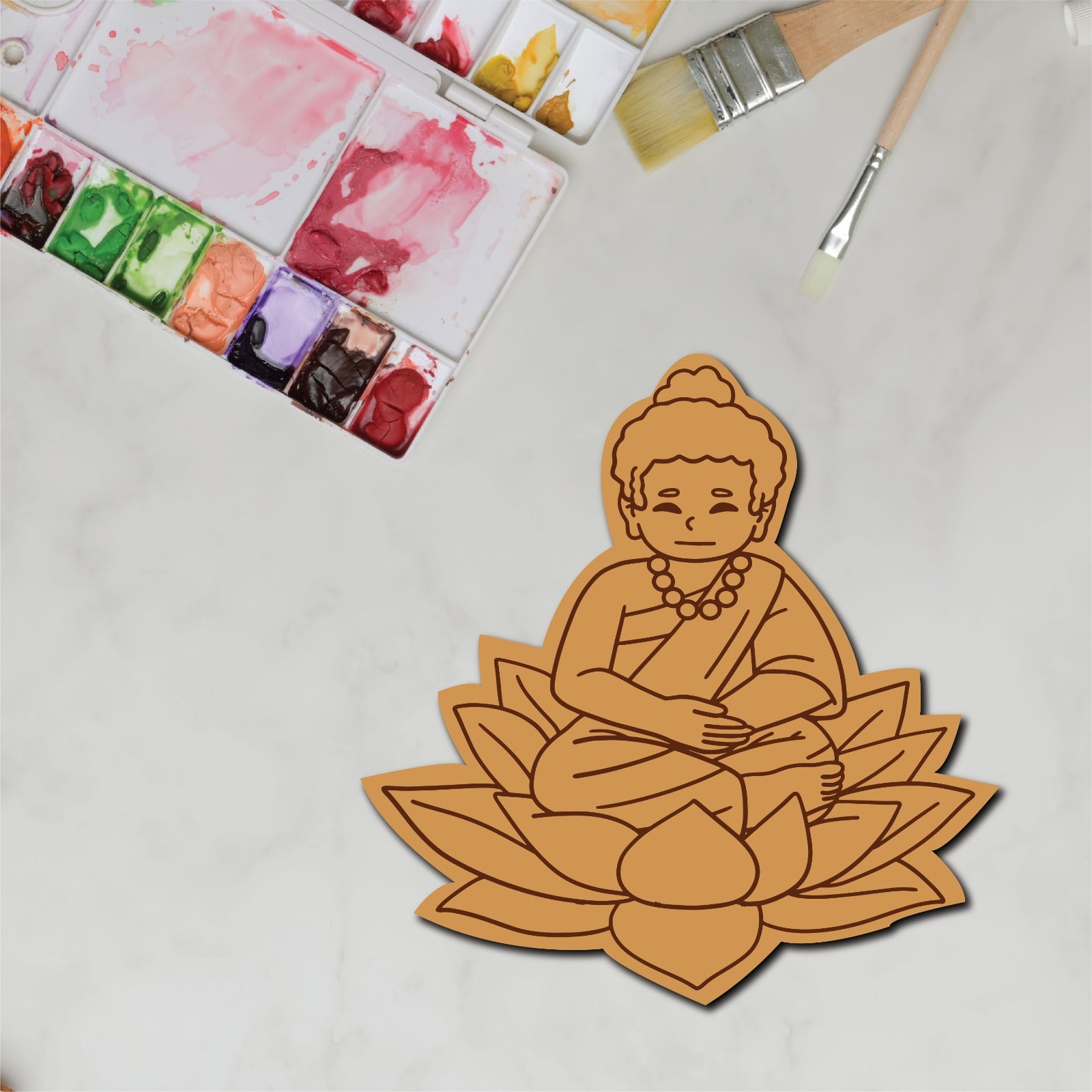 Buddha MDF pre-marked bases
