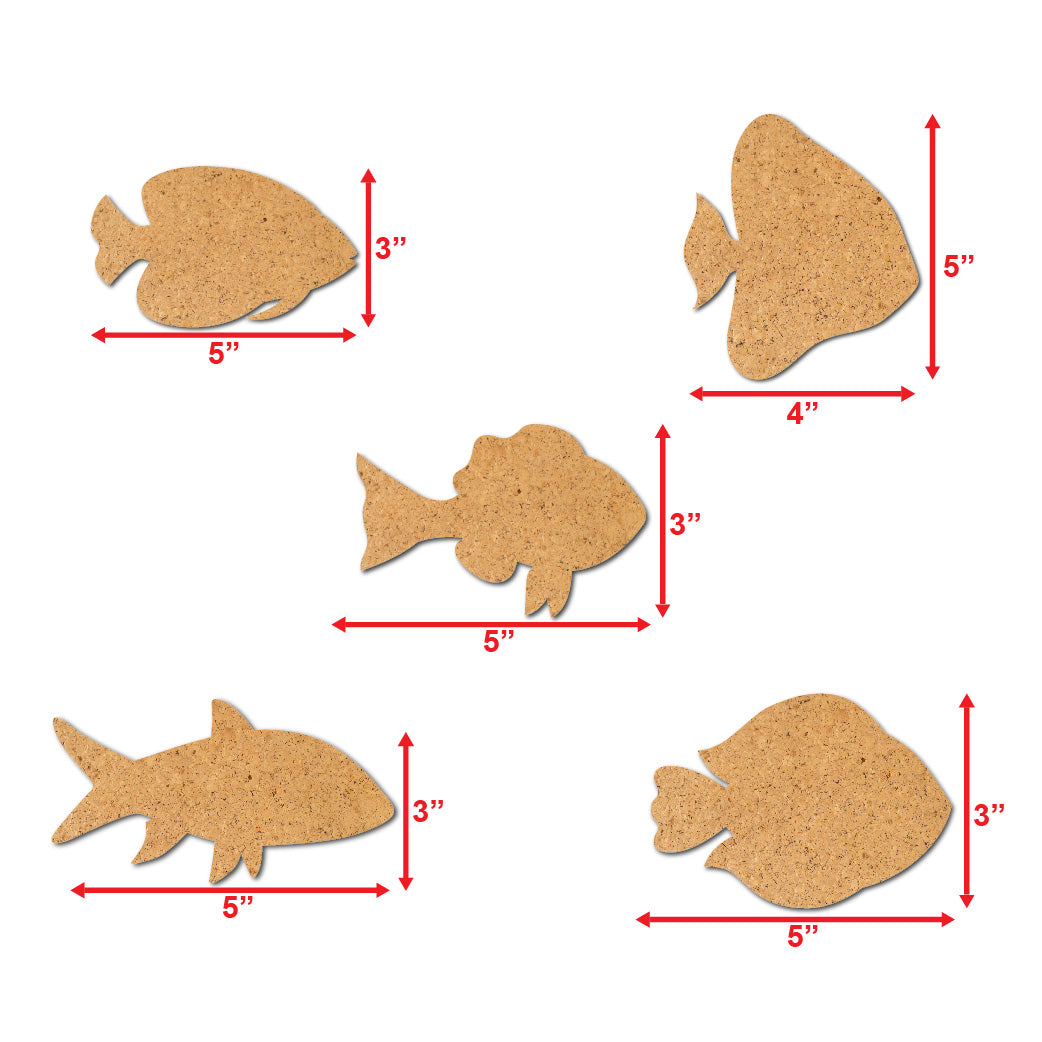  fish-shaped cutouts 