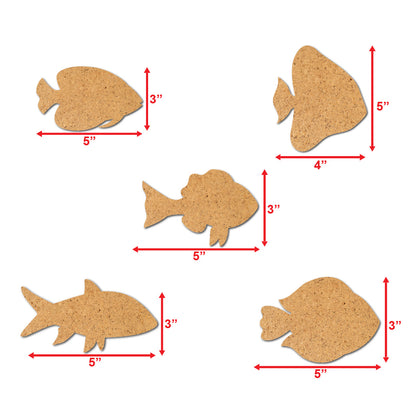  fish-shaped cutouts 