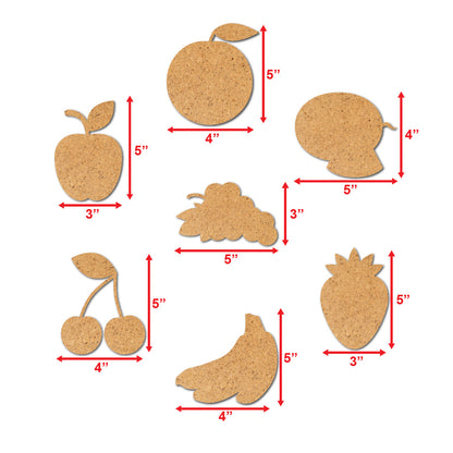 fruits shape cutouts