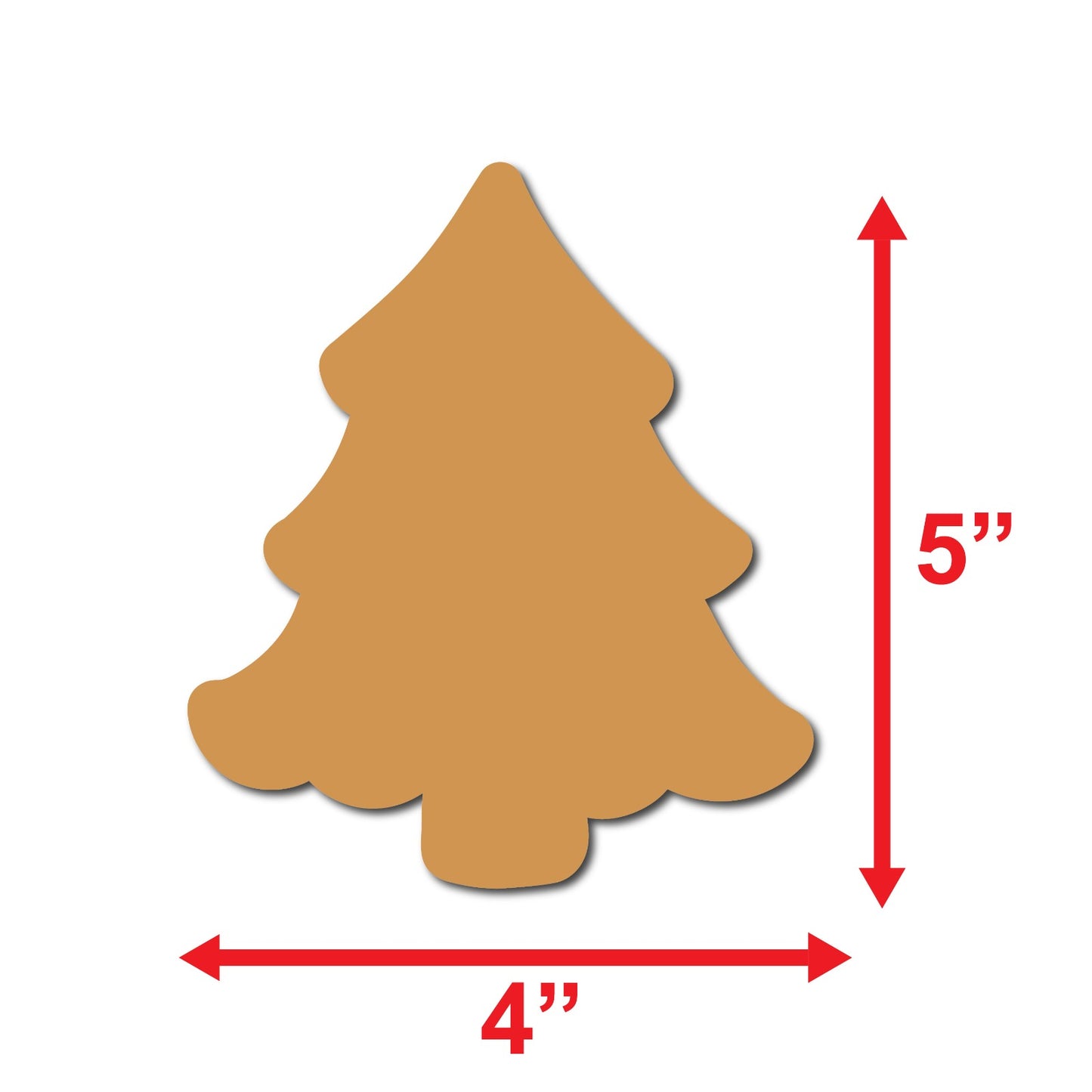 Christmas Tree Shaped Cutouts 