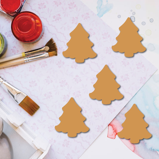 Christmas Tree Shaped MDF Cutouts 