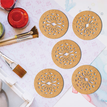 Lotus Mandala MDF-shaped cutouts