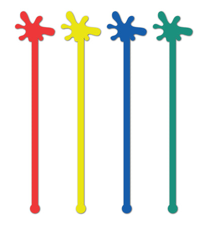 Holi Splash Drink stirrers Set of 4