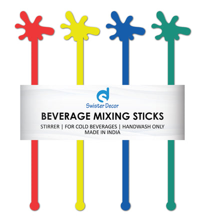 Holi Splash Drink stirrers Set of 4