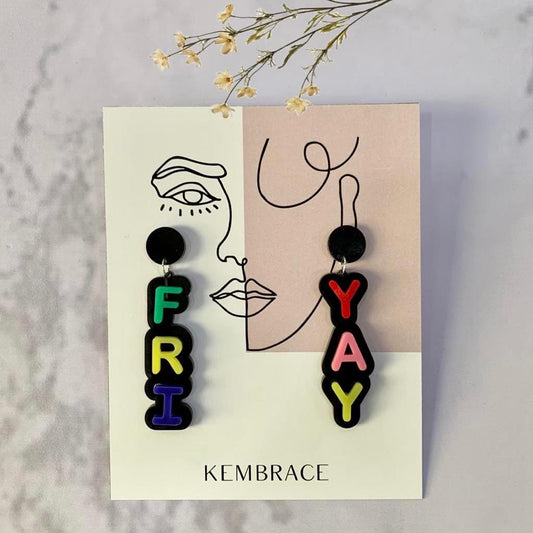 Fri-yay earrings