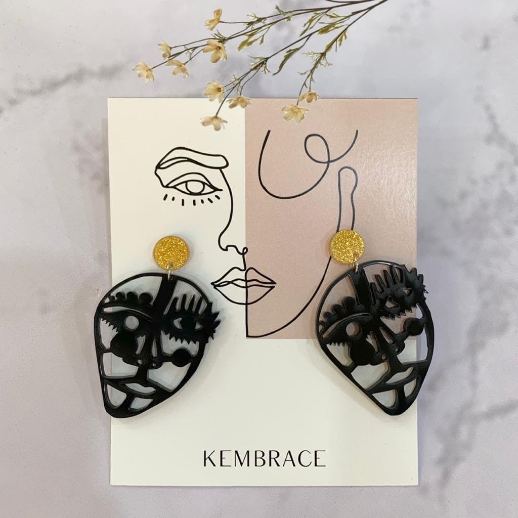 face earrings