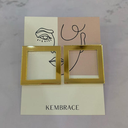 Square statement earrings