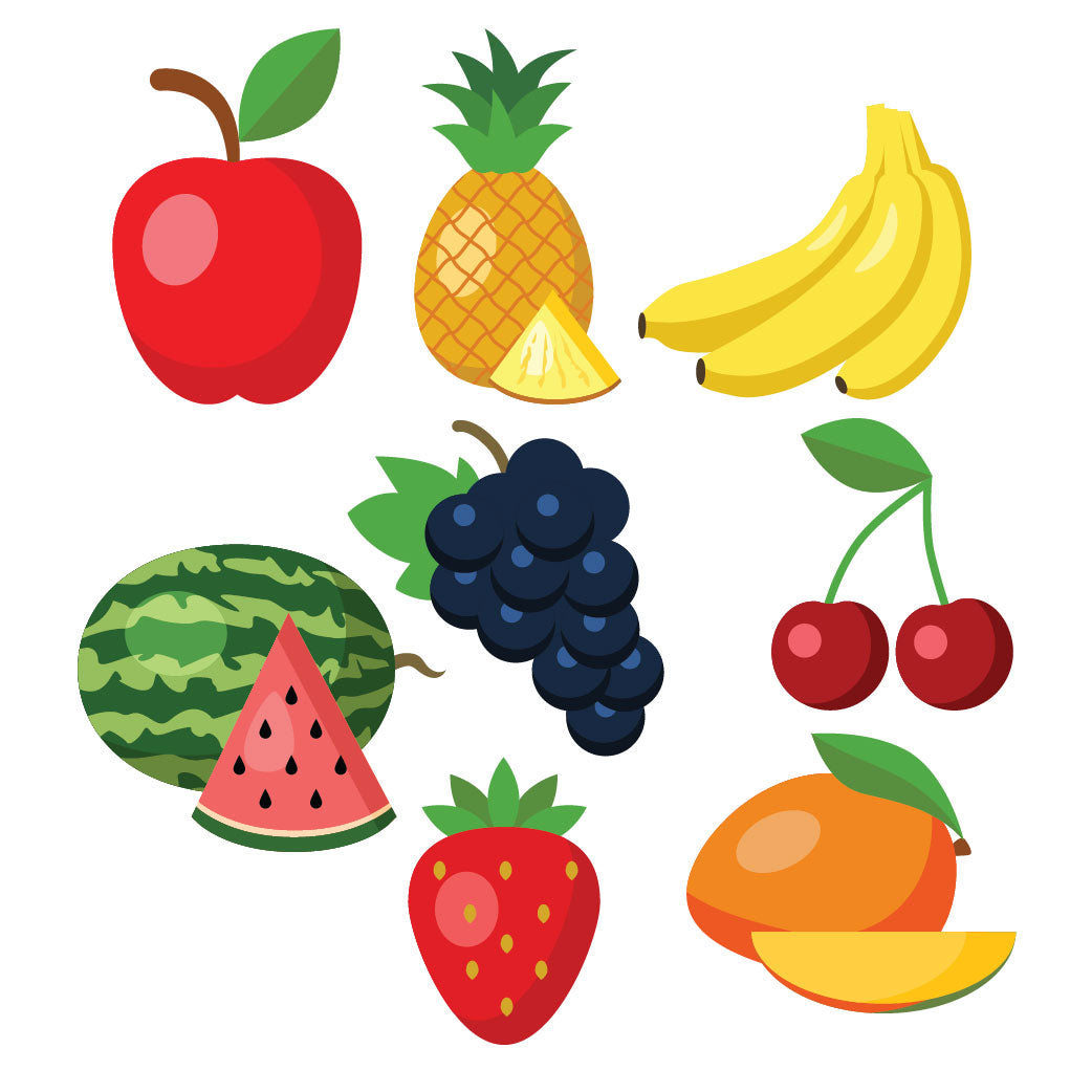 fruits sunboard cutouts