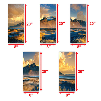 Gorgeous Scenic Rectangular Art For Wall Decor Set Of 5