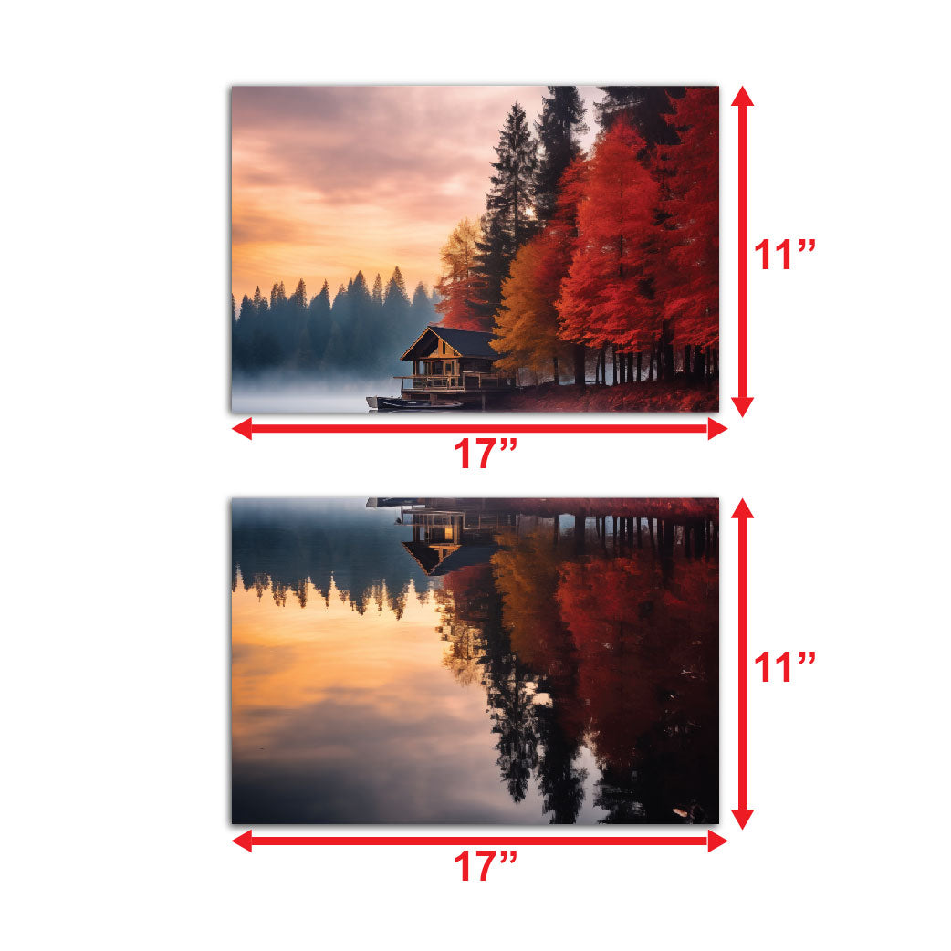 Dazzling Rectangular Scenary For Home Decor Set Of 2