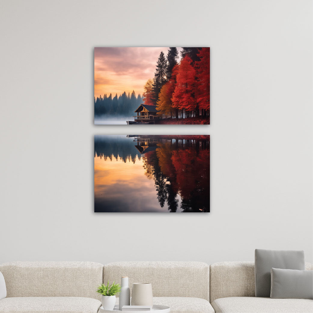 dazzling scenery rectangle wall art