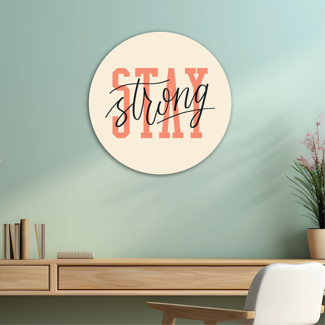 Empowering Round Shaped Wall Art-Swister Decor