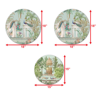 Mughal Prints Round Shaped Wall Art Online