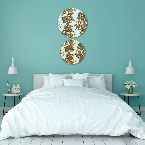 aesthetic pattern design of round-shaped wall art